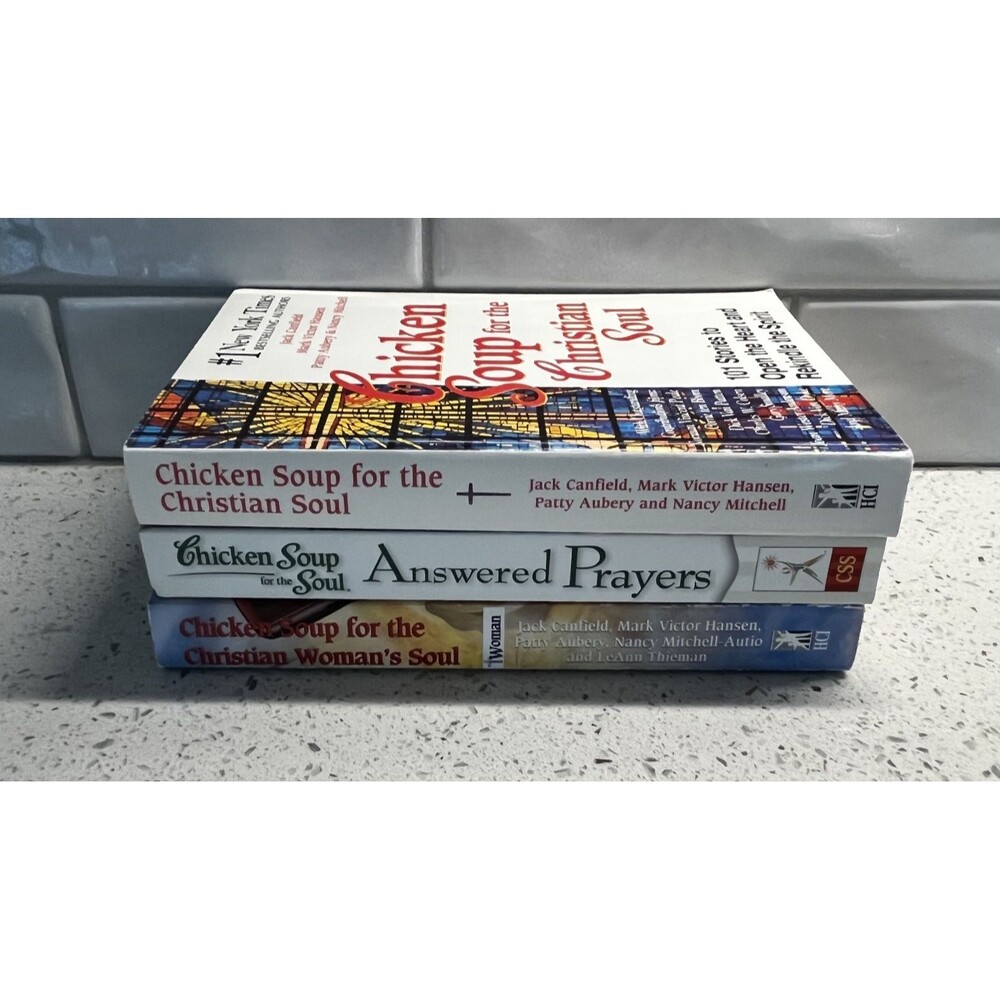 Lot of 3 Chicken Soup for the Christian Woman's Soul Answered Prayers Very Good